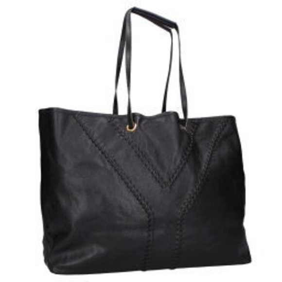 Saint Laurent Yves Reversible Tote Bag Black Brown - Picture 1 of 5